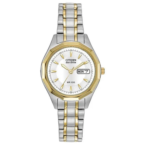 Citizen Lad Eco Wr100 Sst Brac White