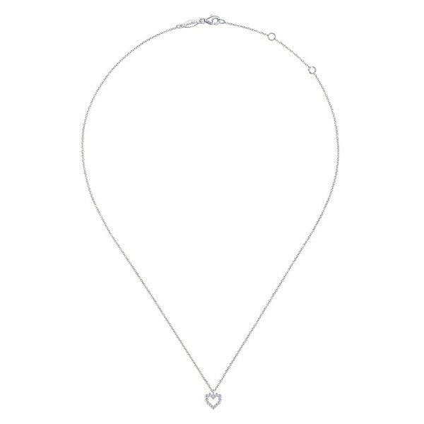 925 Sterling Silver Heart Beaded Necklace