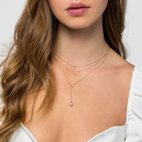 14K Yellow Gold Diamond Bujukan Pendant Necklace