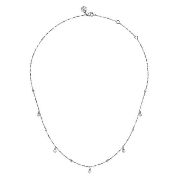 925 Sterling Silver Pearl Drop Necklace