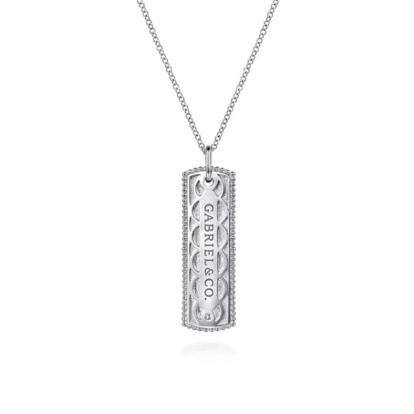 Lady's White Silver Bujukan Diamond Necklace