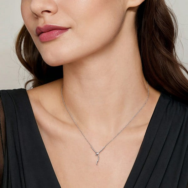 Sterling Silver Snake Bujukan Ruby Y Necklace