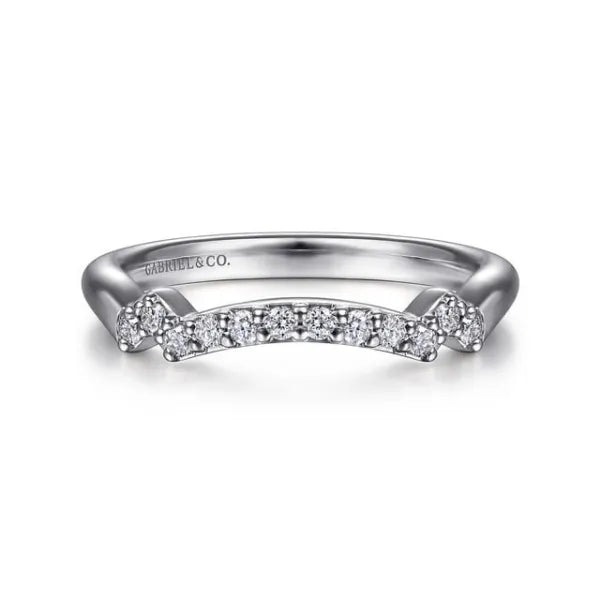 14K White Gold Matching Wedding Band