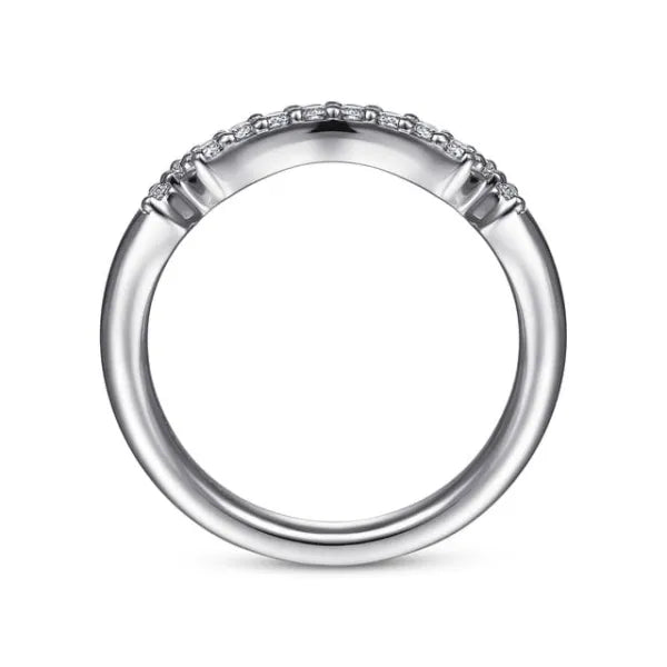 14K White Gold Matching Wedding Band