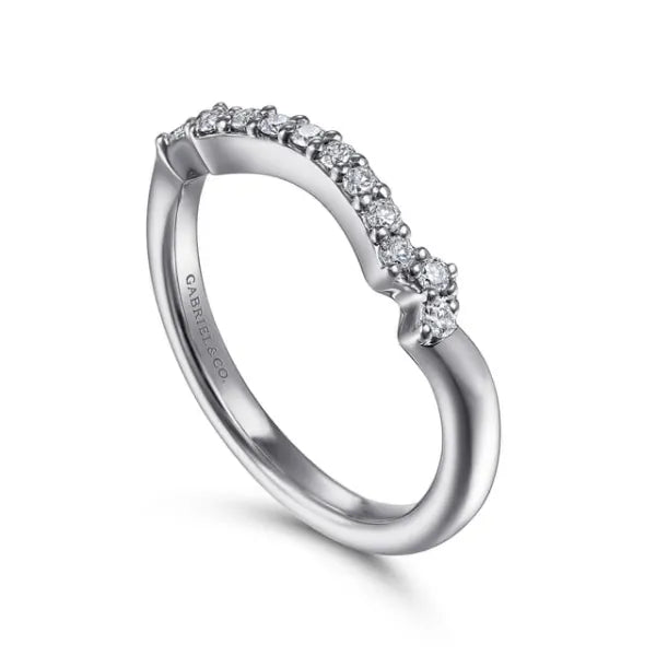 14K White Gold Matching Wedding Band