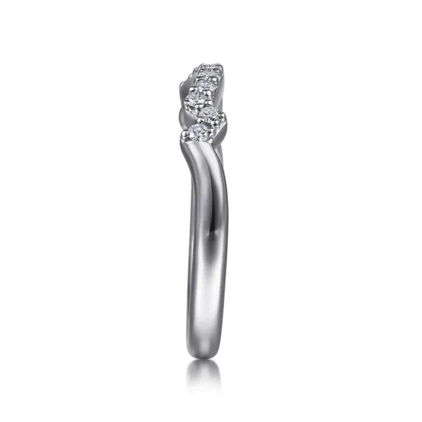 14K White Gold Matching Wedding Band