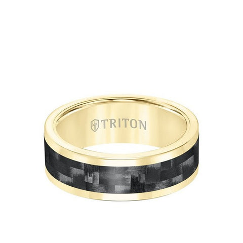8MM Tungsten and Carbon Fiber Ring
