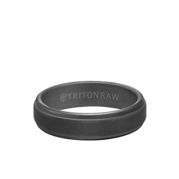 6MM Tungsten RAW Black DLC Ring