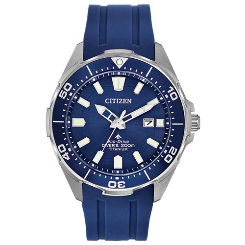 Men's Blue Polyurethane Band Blue Quartz Dial Watch