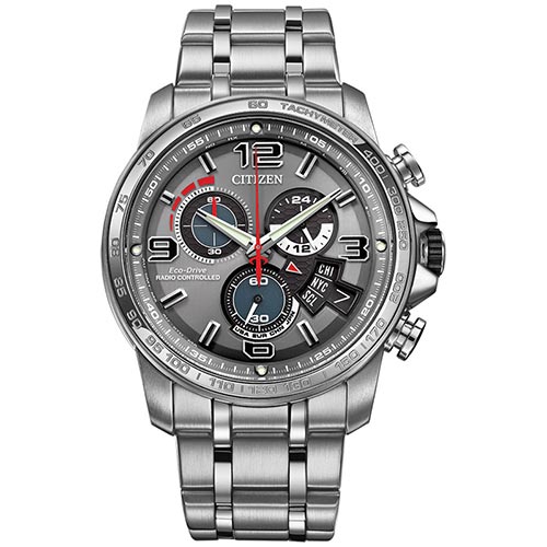 Stainless Chrono Time A-T Watch
