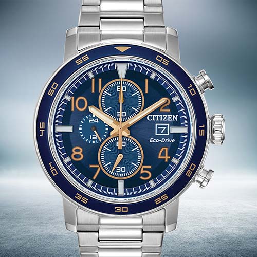 Citizen Eco-Drive Men’s Silver Chronograph Watch