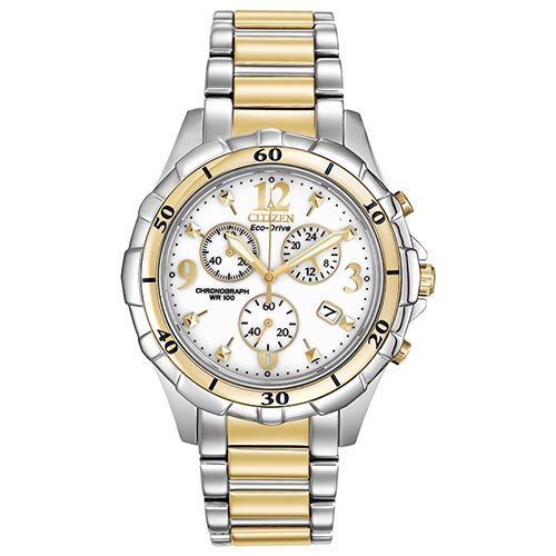 Two-Tone Stainless Steel Eco-Drive Watch