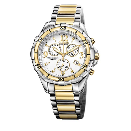 Two-Tone Stainless Steel Eco-Drive Watch