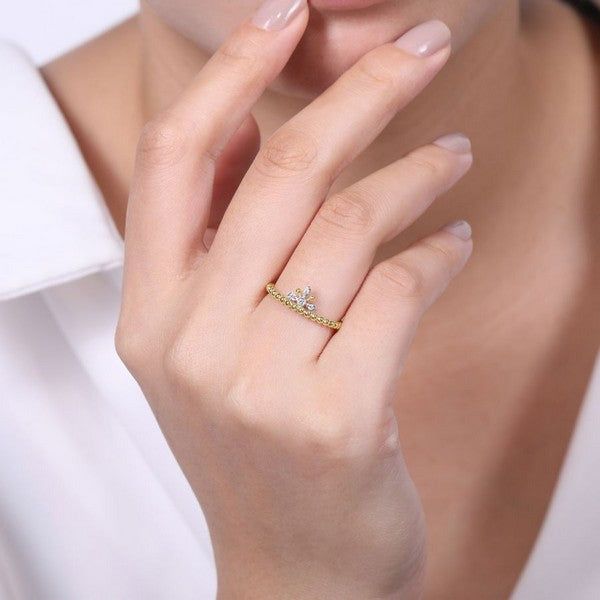 CA1E0611B-M6Z-Crown Ring-14K White Gold & Diamond Wedding Band-SVS Fine  Jewelry